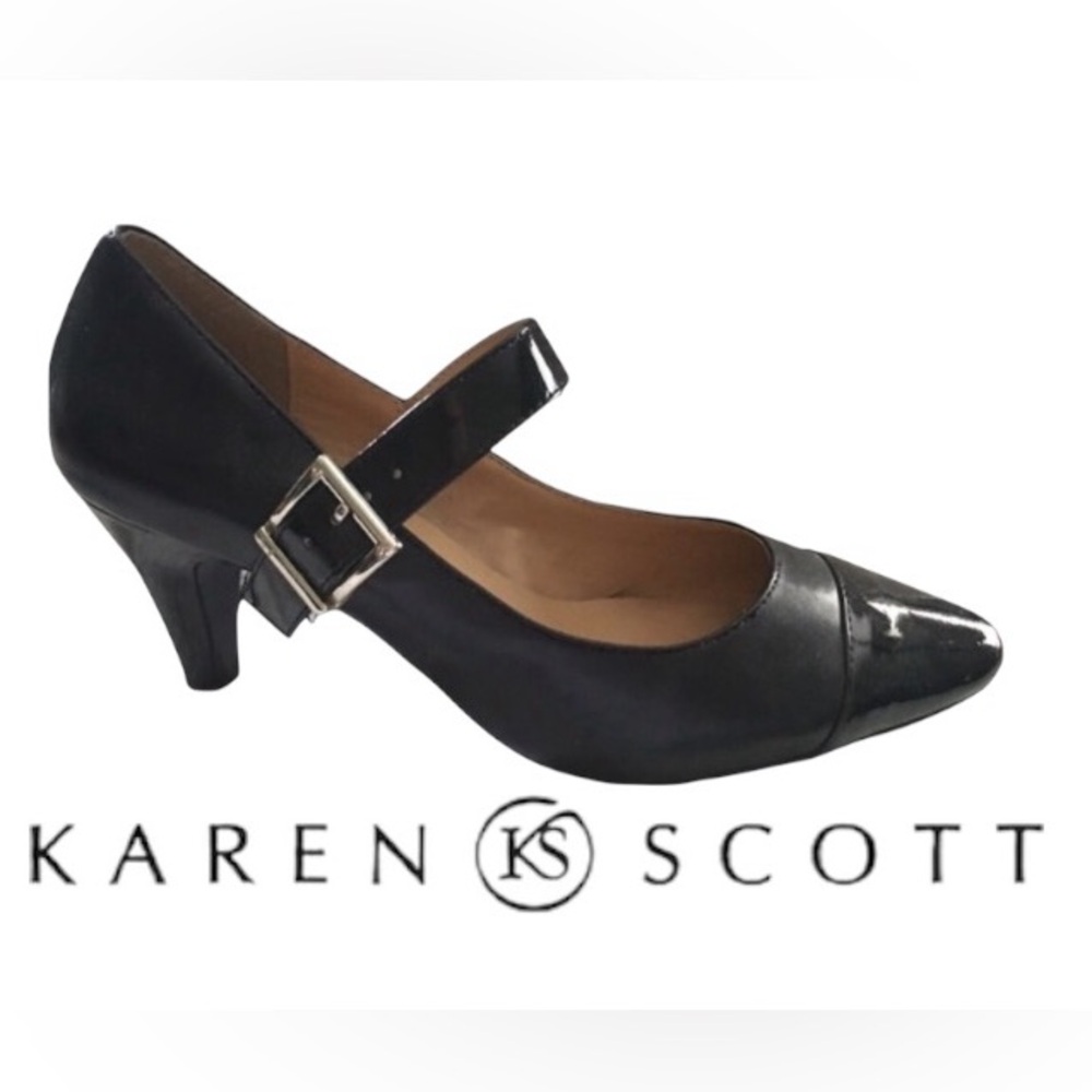 Size 9 Women’s Mary Jane Shoes in Black from the Brand Karen Scott.